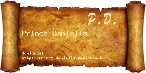 Princz Daniella névjegykártya